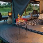 Portable Charcoal Grill With Windscreen