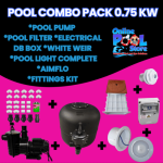 Pool Combo - 0.75 Kw Complete System - Pools - 50 000 L