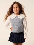 Constantine Girls Knit Vest - 10-12 Yrs Slate Blue