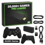 Retro Game Stick 4K HDMI 20 000+ Classic Games 23 Emulators Plug & Play Nostalgia Tv Console With Dual 2.4G Wireless Controllers