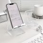 Acrylic Transparent Mobile Phone Stand Tablet Desktop Creative Watching Tv Lazy Portable Multifunctional Mobile Phone Stand Simple Mobile Phone Stand Storage Rack