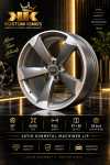 20 Inch Audi Rims 5 112 Pcd Satin Gunmetal Machined Lip Alloy Wheels