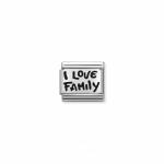 Silvershine Enamel I Love My Family Link