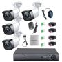Security Camera 4CH H.265+ Dvr With 500GB Hdd & Infrared Night Vision