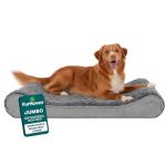 Furhaven Orthopedic Dog Bed For Large Dogs Luxe Lounger Contour Mattress With Solid Orthopedic Foam Slab For Joint Support Remov