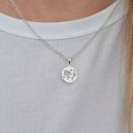 Eden 925 Sterling Silver World Earth Necklace