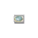 Composable Classic Link In Gold Light Blue Jade