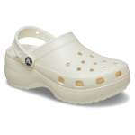 Classic Platform Glitter Clog Womens - Chalk W11