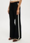Cotton On Wide Leg Knit Pant - Black porcelain Stripe