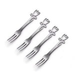 Carrol Boyes Cake Fork Set Of 4 Daffodil