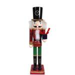 Nutcracker Wood 10X8X38.6CM - Holding Present
