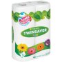 Twinsaver Roller Towel 2 Ply White 2 Pack