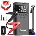 Jump Starter With Air Compressor 6000A Battery Jumper Starter Portable 12V Jump Box Car Jump Starter Portable With 150PSI Tire I
