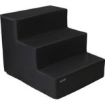 Dog Steps 3 Step Dog cat High Density Foam Pet Stairs Black