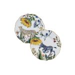 Wild Bloom 4 Piece Side Plate Set Multicoloured