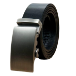 Men Leather Belt Automatic Buckle Belt No Hole Belt Jeans Belt