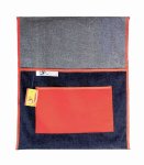 4KIDS Denim Chair Bag With Pocket Red