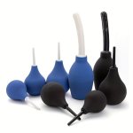 1PC Silicone Enema Bulb Cleaning Safety Rectum Syringe Flowing Flush Scrubber Intestine Colon Cleaning Tool Reusable Intestine C