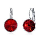 Cde Birthstone January Earring With Swarovski Crystals