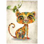 Fabric Paint Sling Quirky Safari Leopard She