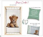 Cot Duvet Bedding Lion Green Lion Cub King