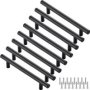 8 PC Kitchen Cabinet HANDLES-20CM Drawer Cupboard Furniture Pulls - Black