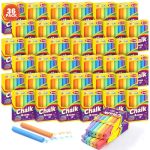 432 Count Colored Chalk 36 Packs Color Chalk Bulk Bulk Chalkboard Chalk School Supplies For Teachers Classroom Prizes Goodie Bag