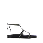 Papete Sandal With Stones -black