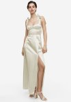 Tie-strap Corset Dress - Light Beige