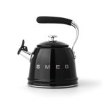 Smeg Whistling Kettle Black CKLW2001BL