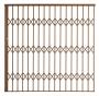 Alu-glide Security Gate Type 22 2200 W X1950-2150 H Bronze Xpanda