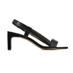 Slingback Leather Sandal -black