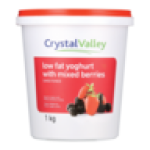 Crystal Valley Low Fat Mixed Berries Yoghurt 1KG