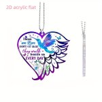 1PC Love Angel Winged Bird Car Pendant Universal Rearview Mirror Pendant Suitable For Motorcycle Keychain Decoration