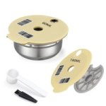 Coffee Accessories Steel Reusable Coffee Capsule Pods 60MLCAPSULE 180LID