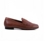 12587 Chestnut - Chestnut 9 Leather croc