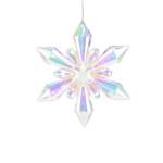 Snowflake Hanging Acrylic 11.5X1.2X11.5CM Iridescent - Star