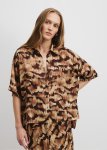 Print Short Sleeve Cupro Shirt