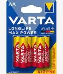 Varta Longlife Max Power Alkaline 6 Pack Aa Battery