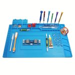 1PC Electronics Repair Mat Silicone Soldering Repair Pad Insulation Work Station For Computer Laptop Tablet Phone And More Solde