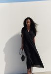 Oversized Cotton Dress - Black