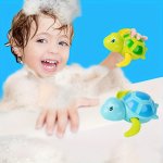 1PC Bath Swimming Turtle Toy For Baby Toddler Wind Up Chain Bathing Water Toy Swimming Bathtub Pool Cute Swimming Turtle Toys Fo