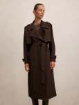 Ivy Belted Trench Coat - 16 Chocolate