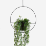Ring Hanging Planter - Black