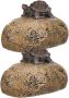2PCS Fake Rock For Key: Turtle On Rock Shape Hidden Key Holder
