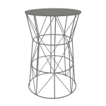 Diamond Side Table - Dark Admirality Grey