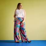 Peacock Pants - Blue Rio Floral - 44 Xxxxlarge
