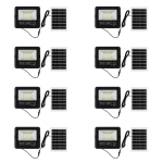 100W Solar LED Floodlight IP67WATERPROOF Outdoor Light With REMOTE-2 Pack