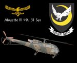 Alouette III 40. 31 Sqn Mouse Pad