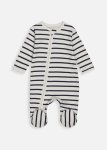 Stripe Organic Cotton Zip Sleepsuit
